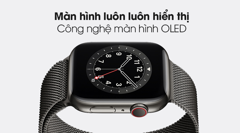 Đồng hồ thông minh Apple Watch S6 LTE 44mm viền thép dây thép