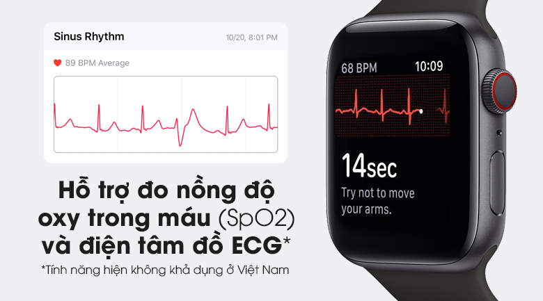 Apple Watch S6 LTE 44mm viền nhôm dây cao su giúp bạn theo dõi sức khỏe tốt hơn