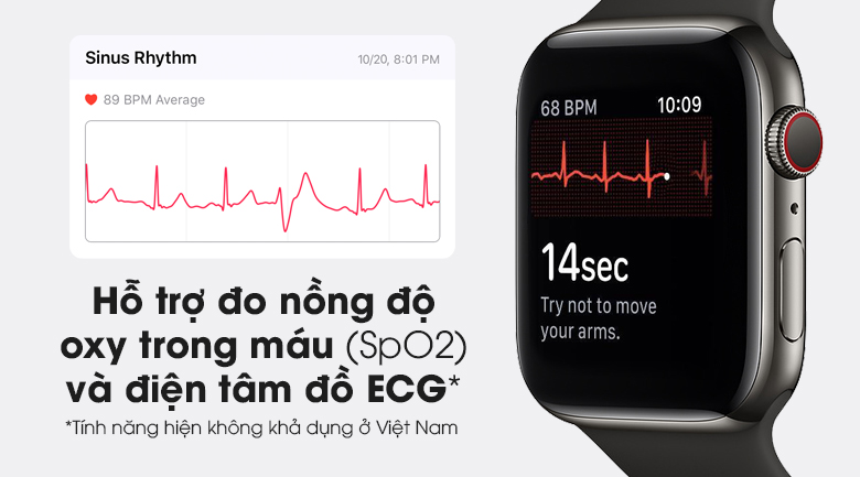 Đồng hồ thông minh Apple Watch S6 LTE 44mm viền thép dây cao su