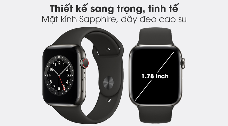 Apple Watch S6 LTE thể hiện cho sự hiện đại và sang trọng, nâng tầm giá trị bản thân
