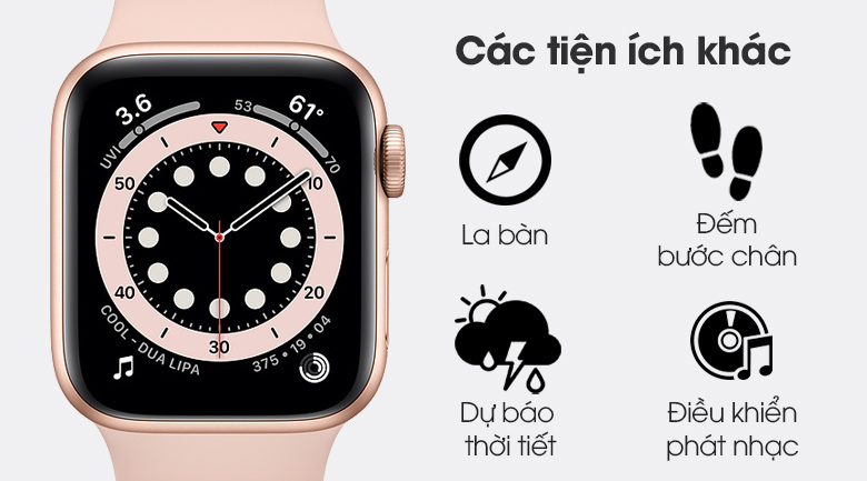 Apple Watch S6 còn có rất nhiều tiện ích thú vị và hữu ích khác