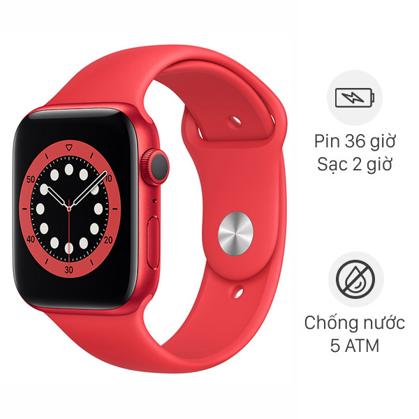 Apple Watch S6 40mm viền nhôm dây silicone