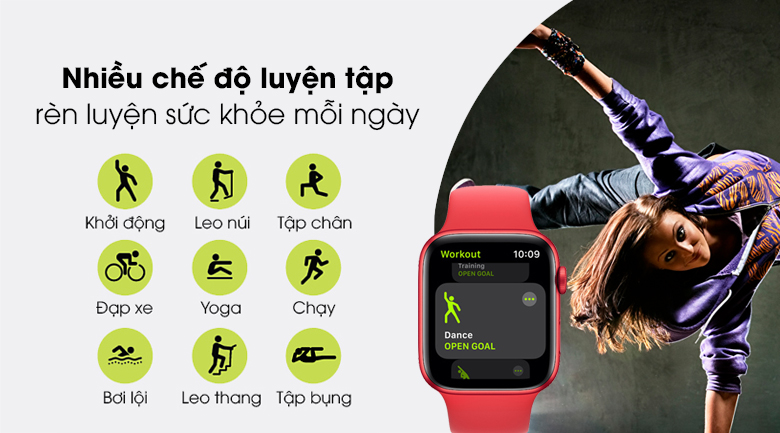 Apple Watch S6 44mm viền nhôm dây cao su có nhiều chế độ luyện tập cho bạn Apple Watch S6 44mm viền nhôm dây cao su có nhiều chế độ luyện tập cho bạn