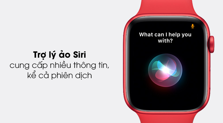Apple Watch S6 44mm viền nhôm dây cao su với trợ lý ảo Siri tiện ích