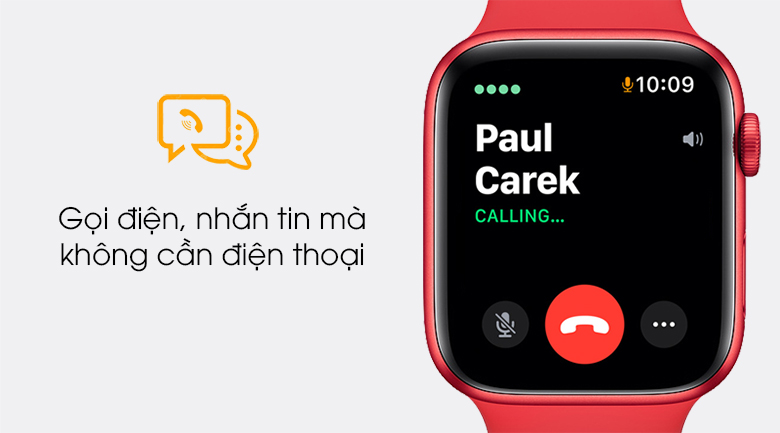 Apple Watch S6 44mm viền nhôm dây cao su giúp bạn nghe gọi mà không cần đến điện thoại Apple Watch S6 44mm viền nhôm dây cao su giúp bạn nghe gọi mà không cần đến điện thoại