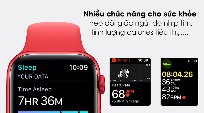 Apple Watch S6 44mm viền nhôm dây cao su giúp bạn theo dõi sức khỏe tốt hơn Apple Watch S6 44mm viền nhôm dây cao su giúp bạn theo dõi sức khỏe tốt hơn