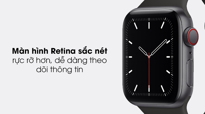 Apple Watch SE LTE 40mm viền nhôm dây cao su có màn hình sắc nét