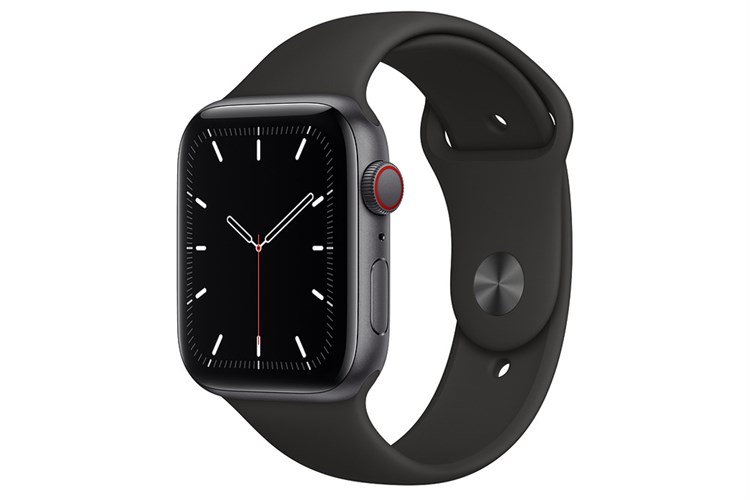 Đồng hồ thông minh Apple Watch SE LTE 44mm viền nhôm dây silicone Màu Đen