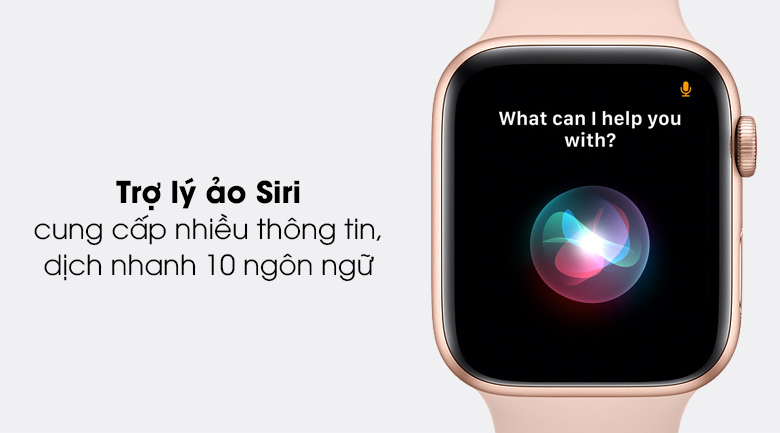 Apple Watch SE 40mm với trợ lý ảo Siri, hỗ trợ người dùng và tiết kiệm thời gian