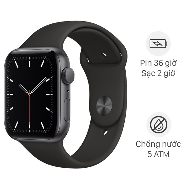 Apple Watch SE 44mm viền nhôm dây cao su