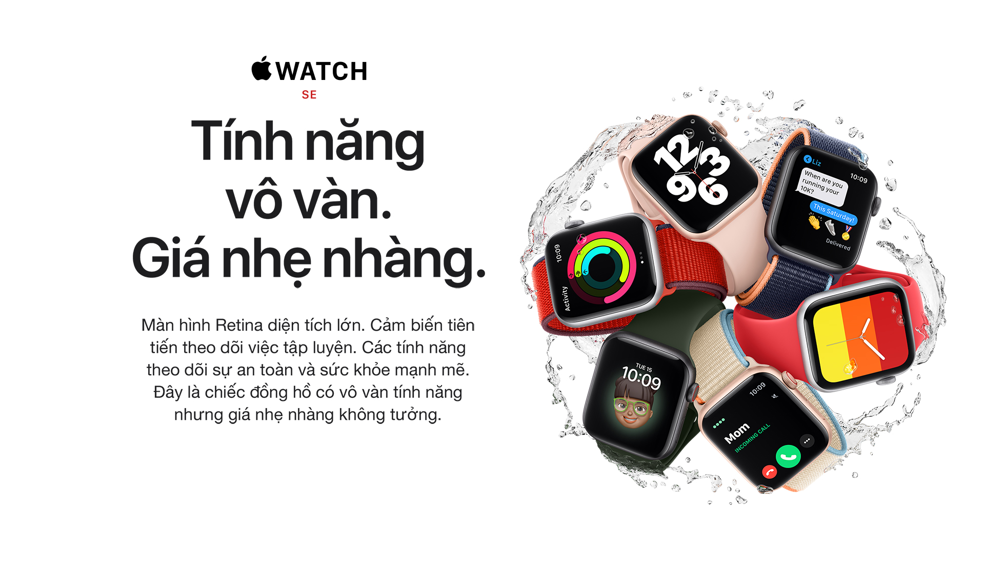 Apple Watch SE GPS 44mm - Đặc điểm nổi bật