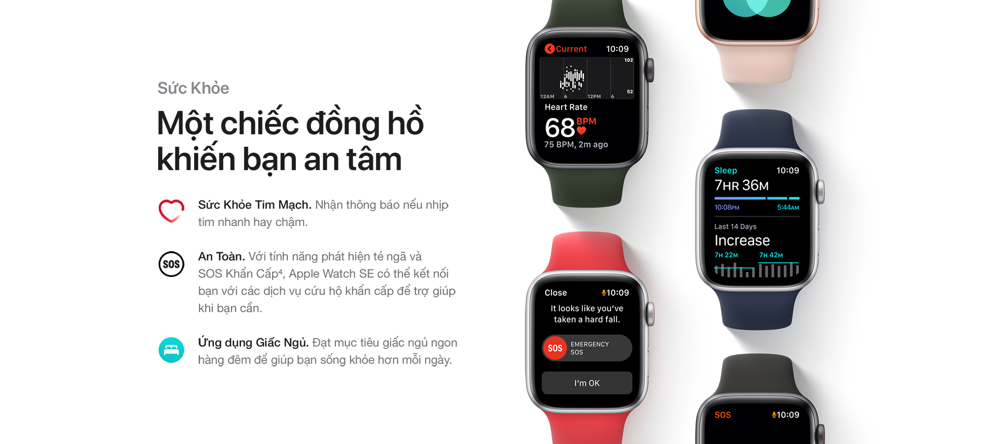 Apple Watch SE GPS 44mm - Sức khoẻ