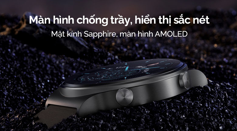 Huawei Watch GT2 Pro 46mm dây da trang bị màn hình AMOLED sắc nét