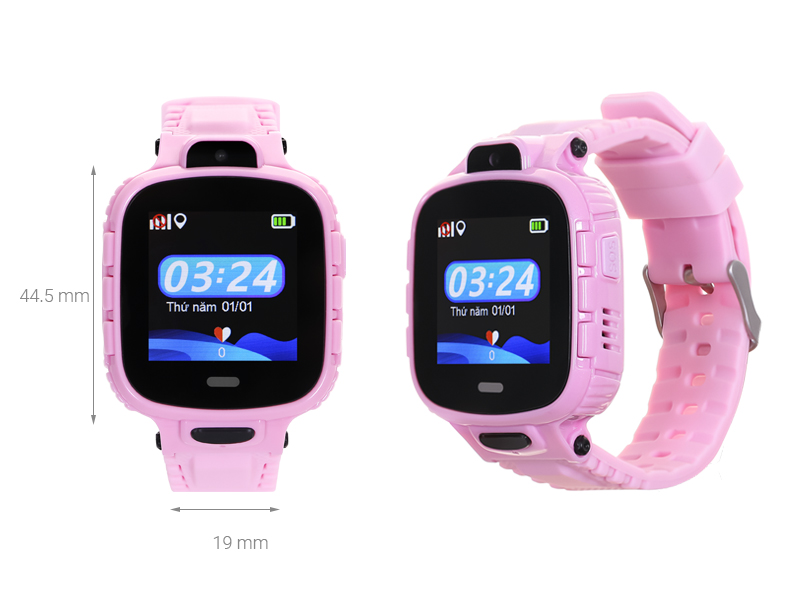 Đồng hồ định vị trẻ em Kidcare 26 hồng