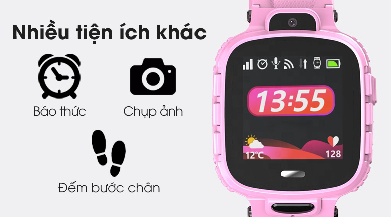 Đồng hồ định vị trẻ em Kidcare 26 hồng