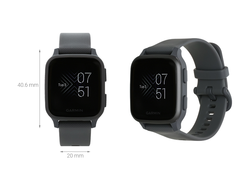 Đồng hồ thông minh Garmin Venu SQ 40.6mm Xám