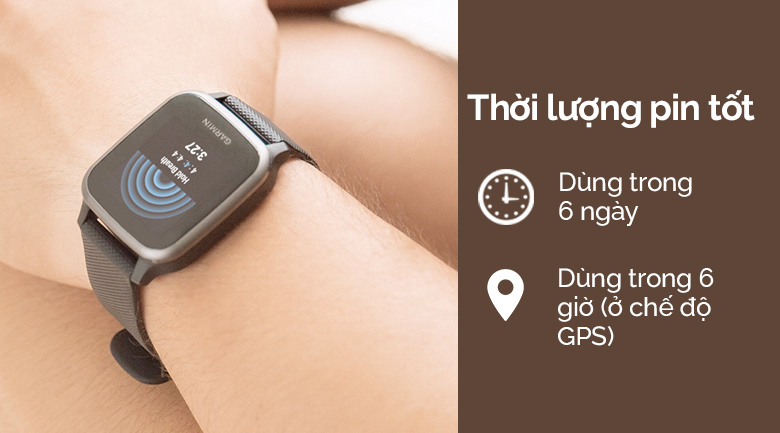 Đồng hồ thông minh Garmin Venu SQ 40.6mm Xám