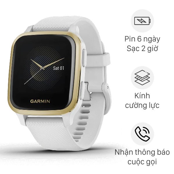 Đồng hồ thông minh Garmin Venu SQ 40.6mm Xám