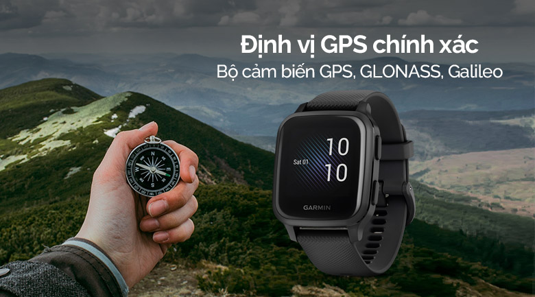 Đồng hồ thông minh Garmin Venu SQ dây silicone | Tặng Quà trị giá 800k