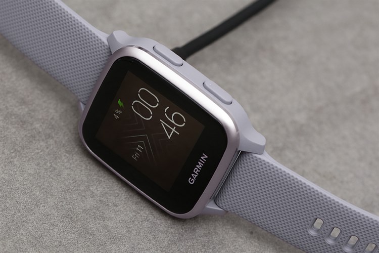Đồng hồ thông minh Garmin Venu SQ 40.6mm Xám Màu Tím
