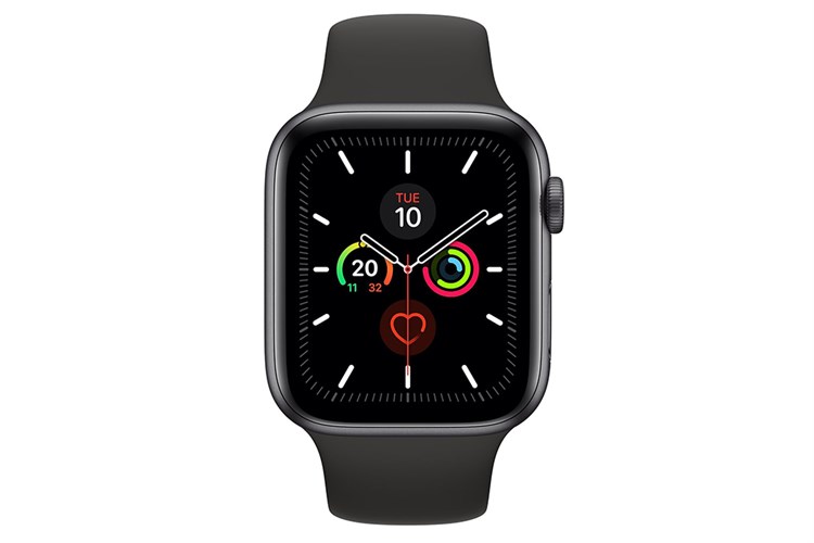 Đồng hồ thông minh Apple Watch S5 LTE 44mm viền nhôm dây cao su đen