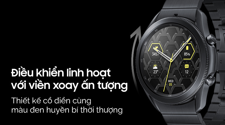Đồng hồ thông minh Samsung Galaxy Watch3 Titanium 45mm Đen