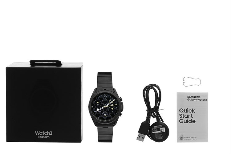 Đồng hồ thông minh Samsung Galaxy Watch3 Titanium 45mm Đen Màu Đen