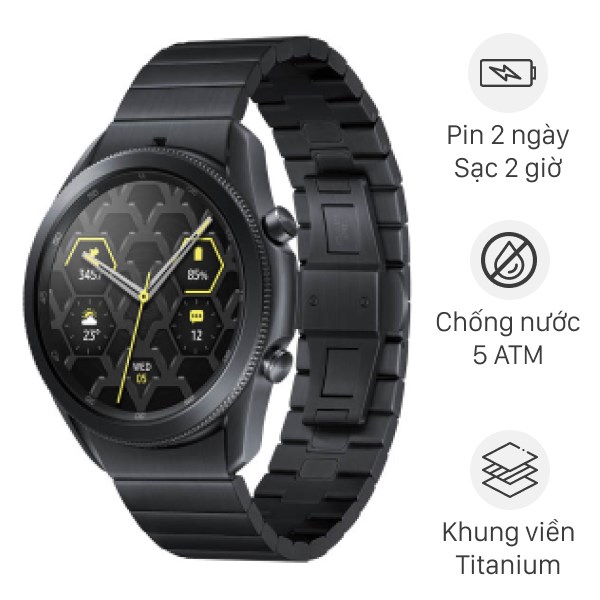 Galaxy watch discount 3 black titanium