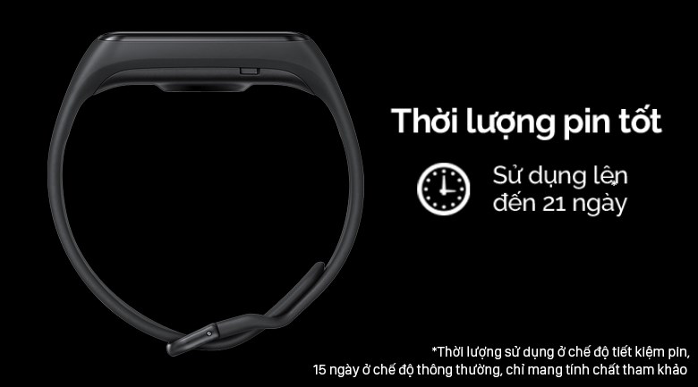 Vòng tay thông minh Samsung Galaxy Fit2 đen