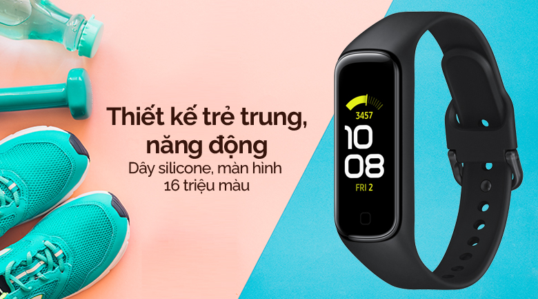 Vòng tay thông minh Samsung Galaxy Fit2 đen