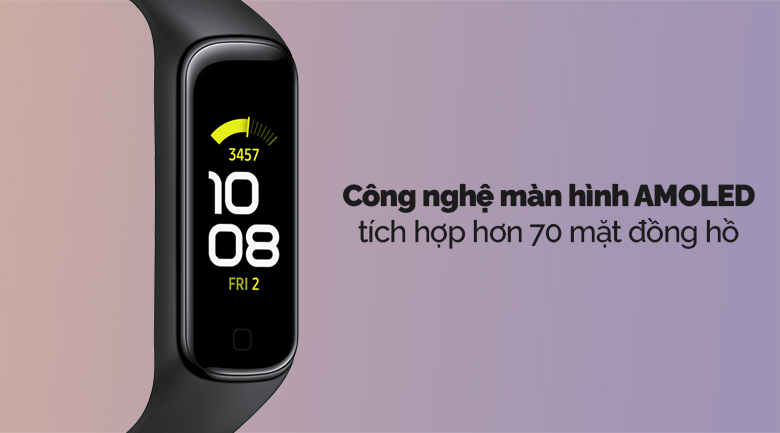 Vòng tay thông minh Samsung Galaxy Fit2 đen