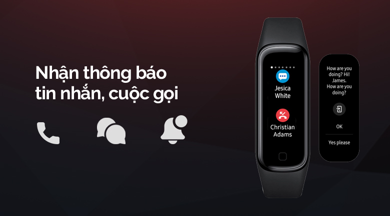 Vòng tay thông minh Samsung Galaxy Fit2 Đen