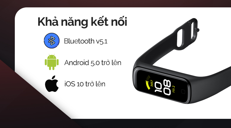 Samsung Galaxy Fit 2 có thể kết nối với các thiết bị thông minh khác