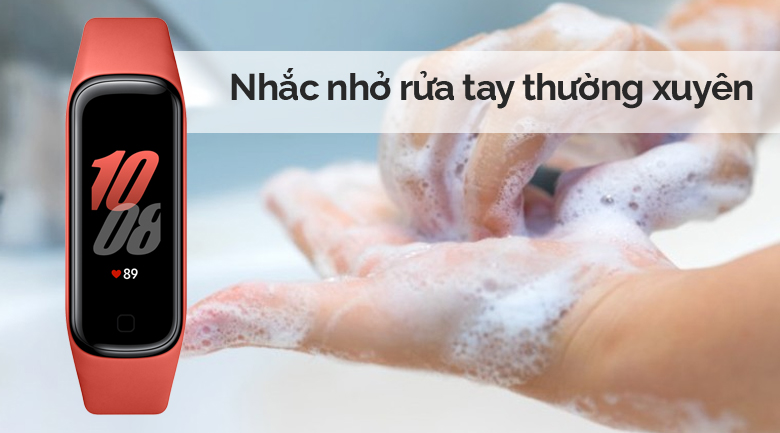 Vòng tay thông minh Samsung Galaxy Fit2 đỏ