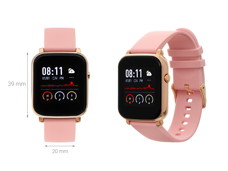 Đồng hồ thông minh BeU B1 Hồng