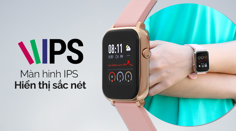 Đồng hồ thông minh BeU B1 Hồng