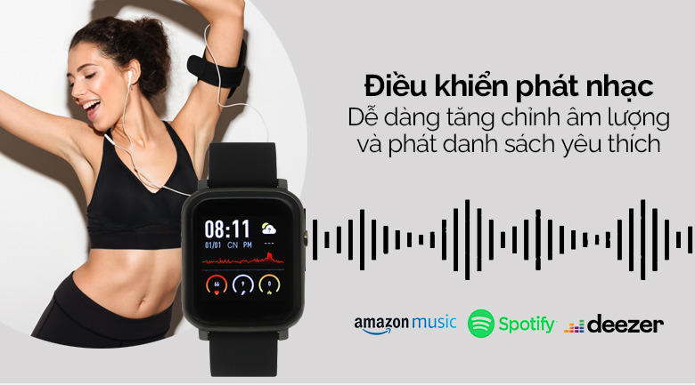 Đồng hồ thông minh BeU B1 39mm Đen