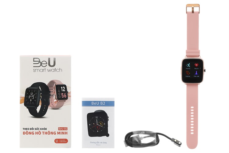 Đồng hồ thông minh BeU B2 Hồng