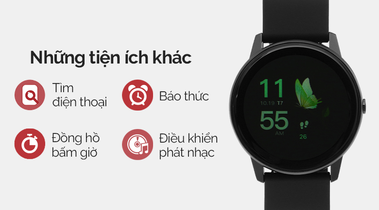 Đồng hồ thông minh BeU PT2 51mm Đen