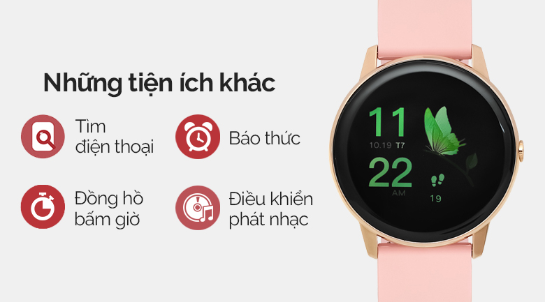 Đồng hồ thông minh BeU PT2 51mm Hồng