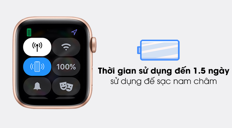 Apple Watch SE 44mm viền nhôm dây cao su có thời lượng pin 1.5 ngày Apple Watch SE 44mm viền nhôm dây cao su có thời lượng pin 1.5 ngày