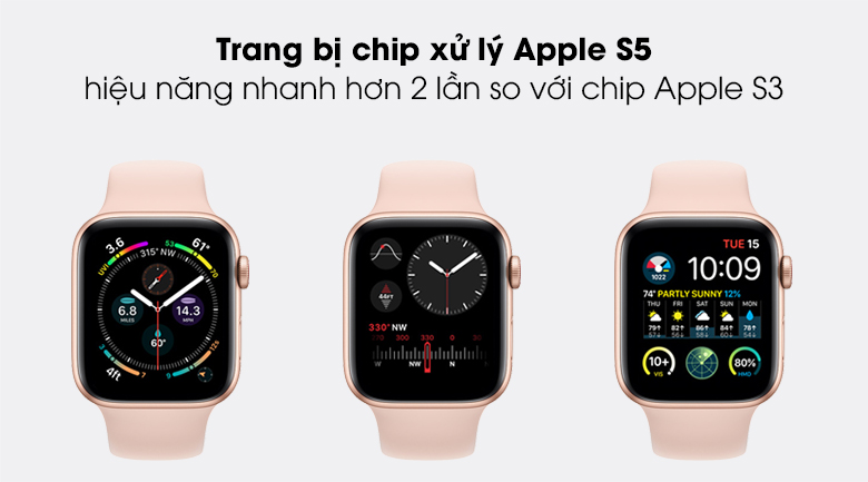 Apple Watch SE 44mm viền nhôm dây cao su trang bị chip xử lý S5 cải thiện hiệu năng Apple Watch SE 44mm viền nhôm dây cao su trang bị chip xử lý S5 cải thiện hiệu năng