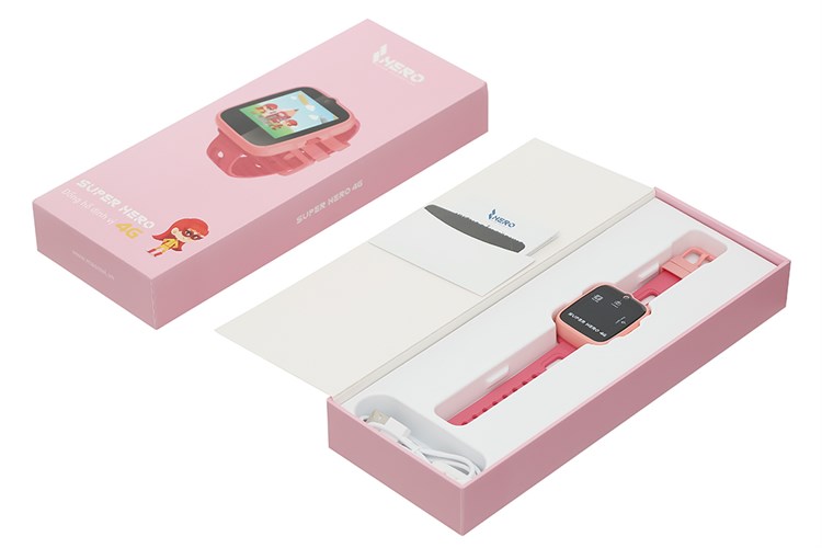 Đồng hồ định vị trẻ em Masstel Super Hero 4G Màu Hồng