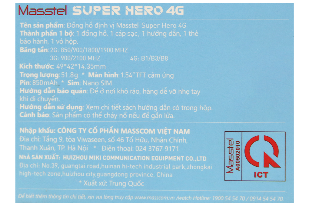 Đồng hồ định vị trẻ em Masstel Super Hero 4G Màu Hồng