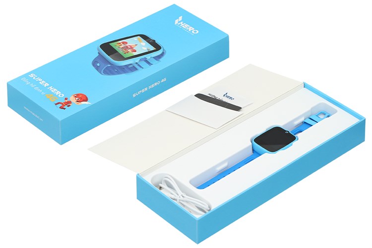 Đồng hồ định vị trẻ em Masstel Super Hero 4G Màu Xanh Dương