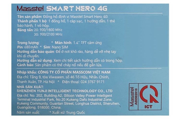 Đồng hồ định vị trẻ em Masstel Smart Hero 4G Màu Hồng