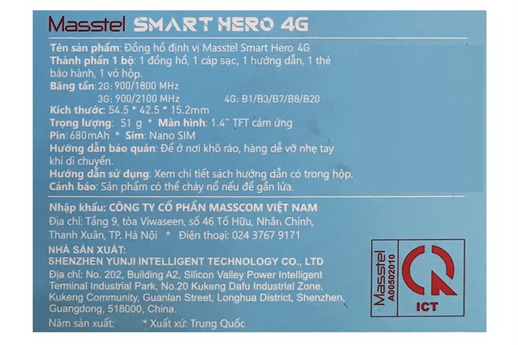 Đồng hồ định vị trẻ em Masstel Smart Hero 4G Màu Hồng