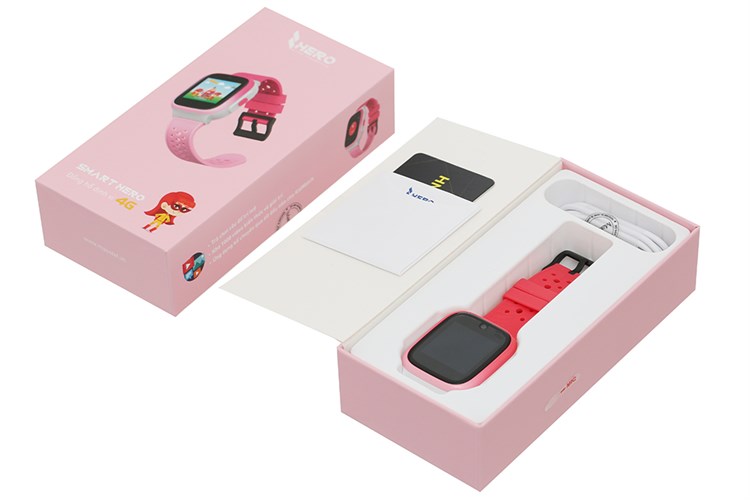 Đồng hồ định vị trẻ em Masstel Smart Hero 4G Màu Hồng