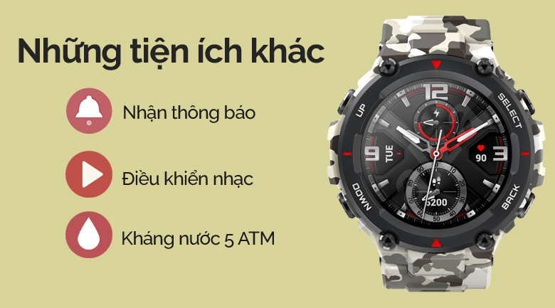 Đồng hồ thông minh Huami Amazfit T-Rex Camo