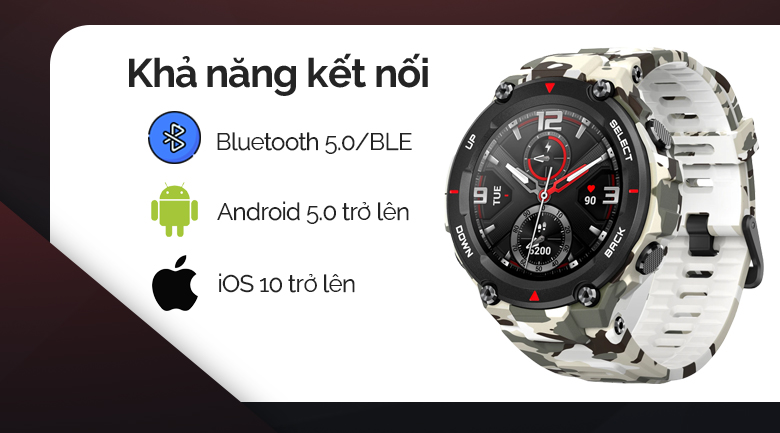 Đồng hồ thông minh Huami Amazfit T-Rex Camo